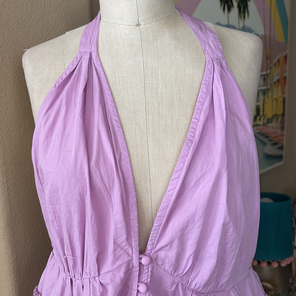 Free People Euphoric Lilac Halter Dress NWT - Picture 2 of 7
